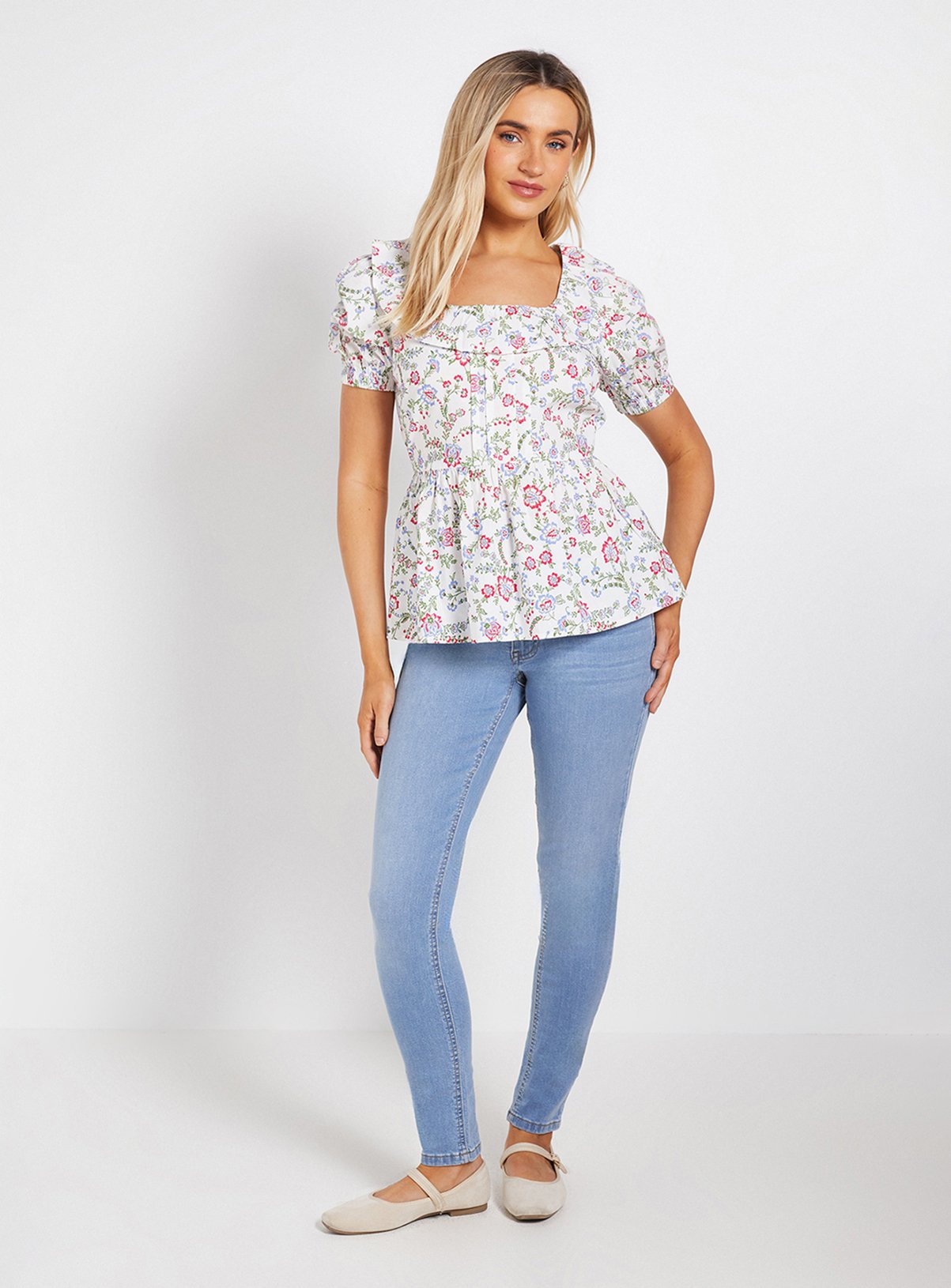 DOROTHY PERKINS Light Blue Comfort Stretch Skinny Jeans 12 - Image 2 thumbnail